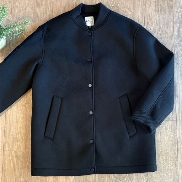 SUPERSOFT ATHLEISURE BLACK BOMBER STYLE JACKET SIZE SMALL BY LOS ANGELES PROJECT - Picture 4 of 5